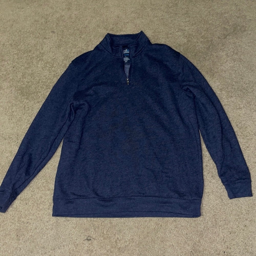 Mens Croft & Barrow Quarter-Zip Sweater Size Large